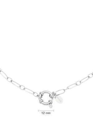 Collana Catena Cora Silver Stainless Steel h5 Immagine2